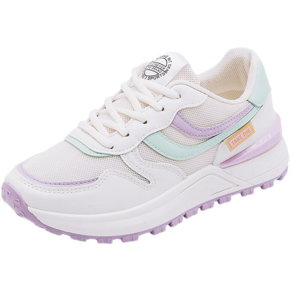 Γυναικεία μοντέρνα αθλητικά παπούτσια με κορδόνια και σόλα