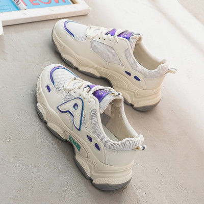 Γυναικεία casual αθλητικά παπούτσια με τραχιά σόλα