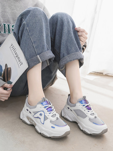 Γυναικεία casual αθλητικά παπούτσια με τραχιά σόλα