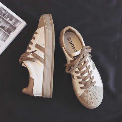 Sieviešu modernas kedas ar plakanu zoli un šņorēm trīs krāsās