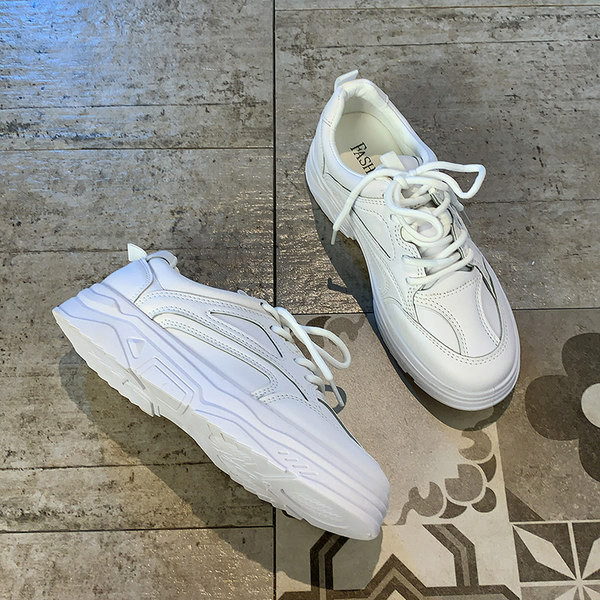 Νέο μοντέλο αθλητικά έκο δερμάτινα παπούτσια με κορδόνια