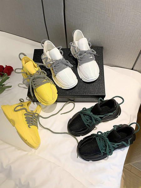 Ženske tenisice - s visokim potplatom i vezicama