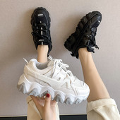 Νέο μοντέλο έκο δερμάτινα αθλητικά παπούτσια  με τραχιά σόλα