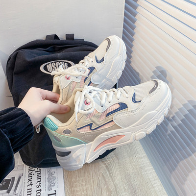 Νέο μοντέλο αθλητικά παπούτσια άνοιξης-καλοκαιριού από οικολογικό δέρμα και υφάσματα