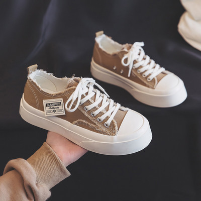 Sieviešu auduma kedas ar saitēm trīs krāsās