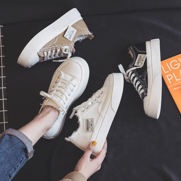 Sieviešu auduma kedas ar saitēm trīs krāsās