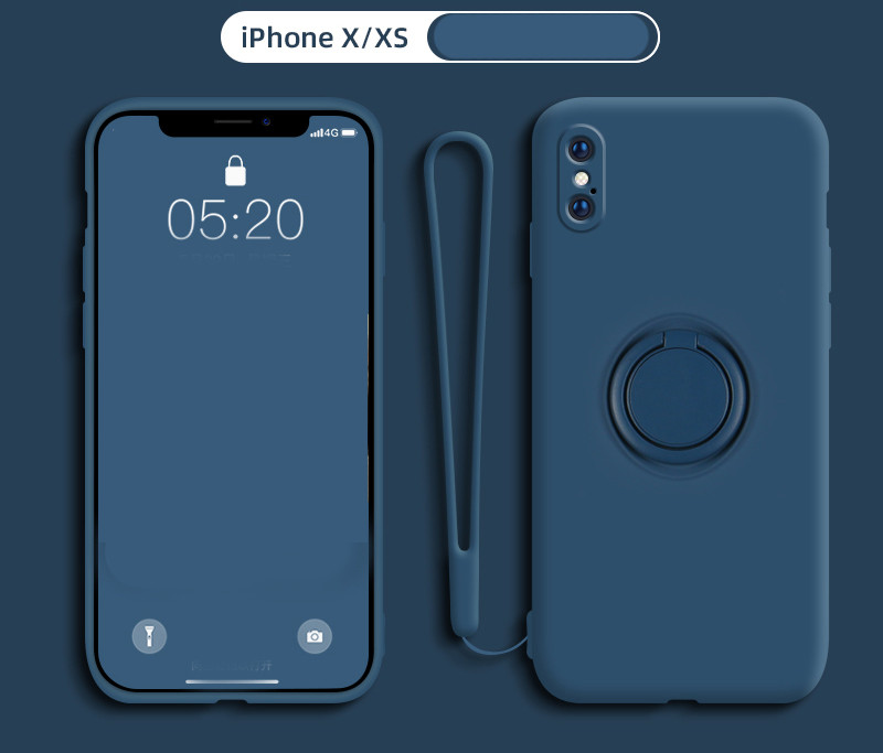 Triecienizturīgs gredzenu futrālis iPhone X / XS XR XsMax