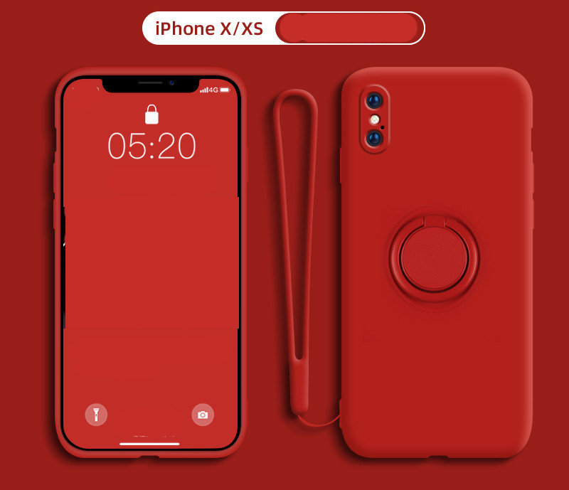Triecienizturīgs gredzenu futrālis iPhone X / XS XR XsMax