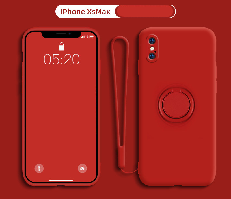 Triecienizturīgs gredzenu futrālis iPhone X / XS XR XsMax