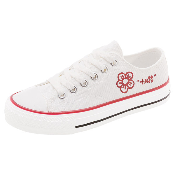 Sieviešu audekla kedas ar izšuvumu divās krāsās