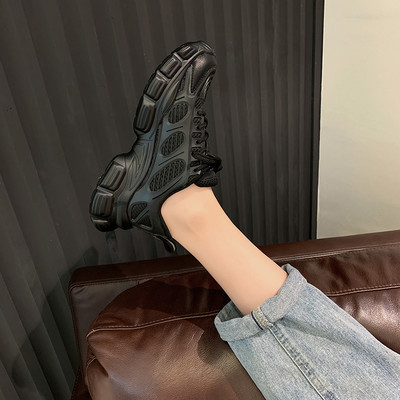 Sieviešu kedas ar mežģīnēm-eko ādu