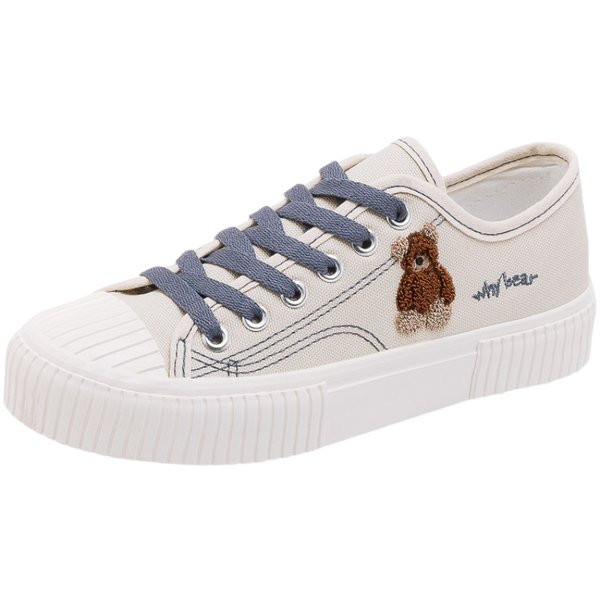 Adidasi de dama cu aplicatie si talpa plata in diferite culori