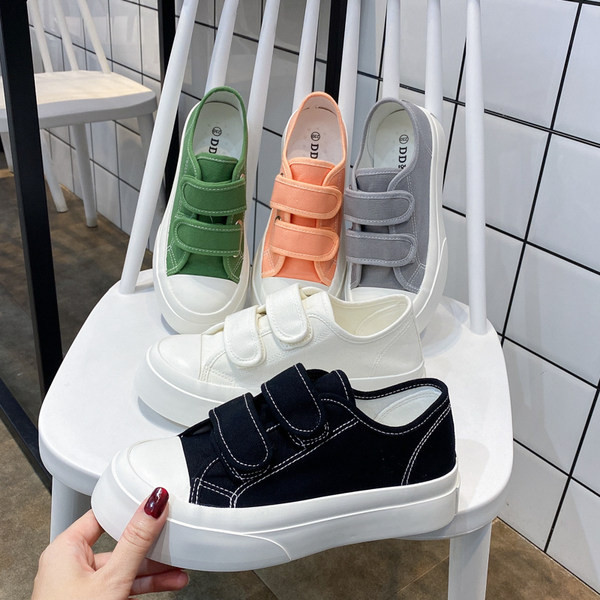 Jauns sieviešu audekla kedu modelis ar velcro