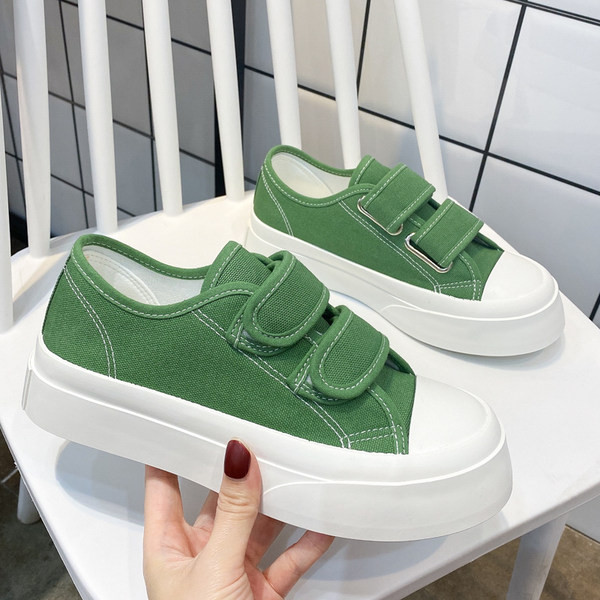 Jauns sieviešu audekla kedu modelis ar velcro