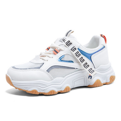 Sieviešu elpojošas kedas ar uzrakstu un šņorēm