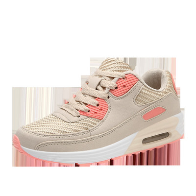 Sporta un ikdienas sieviešu kedas pelēkā, rozā un bēšā krāsā