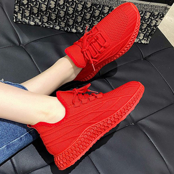 Tenisi dama textile cu sireturi in doua culori