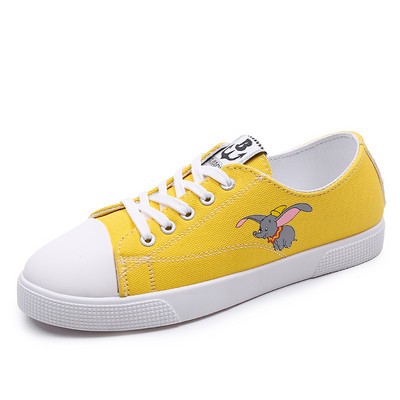 Sieviešu tekstila kedas ar plakanu zoli un aplikāciju