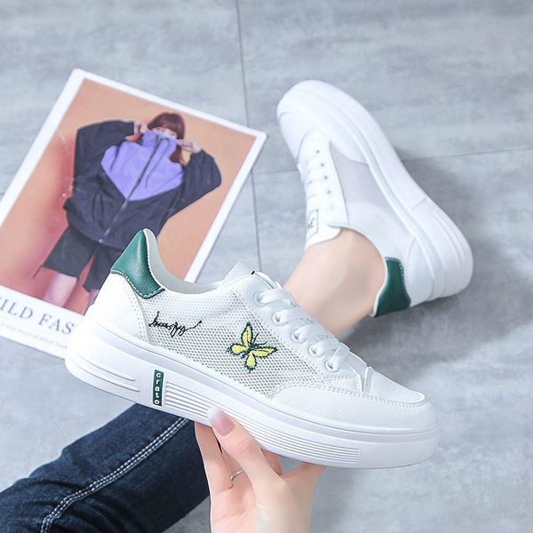 Sieviešu tenta kedas ar tauriņu izšuvumu