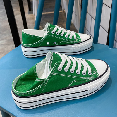 Ikdienas sieviešu audekla kedas ar plakanu zoli vairākās krāsās