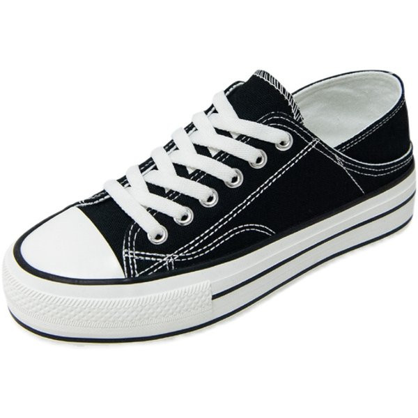 Ikdienas sieviešu audekla kedas ar plakanu zoli vairākās krāsās