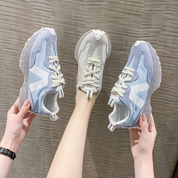 Sieviešu eko zamšādas kedas ar mežģīnēm zilā un baltā krāsā