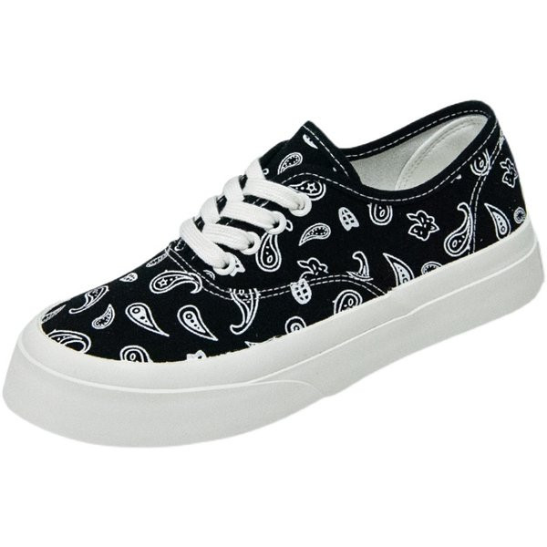 Modernas sieviešu kedas ar aplikāciju un šņorēm - baltas un melnas