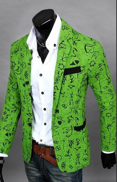 Moderna muška jakna pripijenog modela sa uzorkom