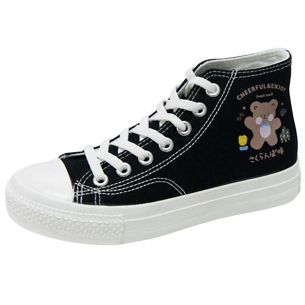 Tenisi inalti dama casual cu imprimeu in trei culori