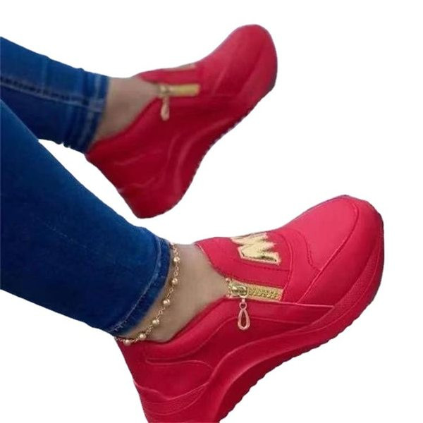 Pantofi sport casual din piele ecologica cu fermoar