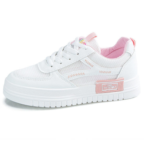 Ikdienas sieviešu elpojošas kedas ar uzrakstu