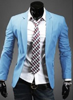 Vyriškas aktualus švarkas, paprastas modelis su ilgomis rankovėmis ir sagute