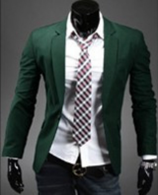 Vyriškas aktualus švarkas, paprastas modelis su ilgomis rankovėmis ir sagute