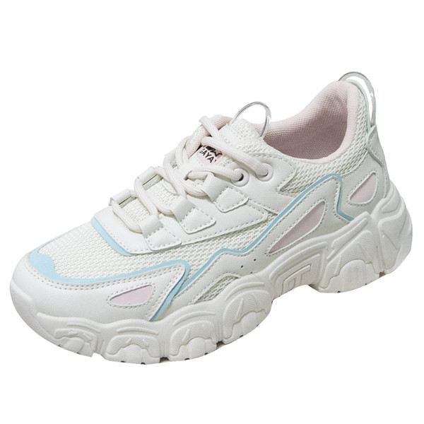 Sporta-gadījuma sieviešu kedas - ar raupju zoli un šņorēm