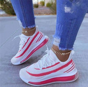 Sieviešu tekstila kedas ar šņorēm un kameru zolē