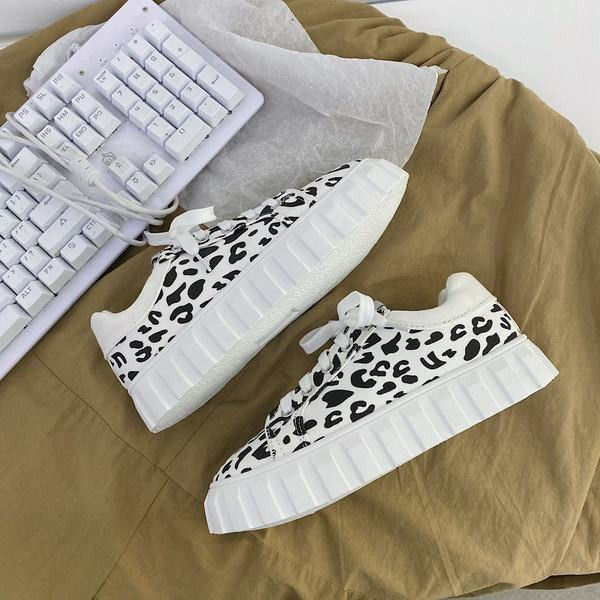 Tenisi casual dama cu imprimeu animal si cravate