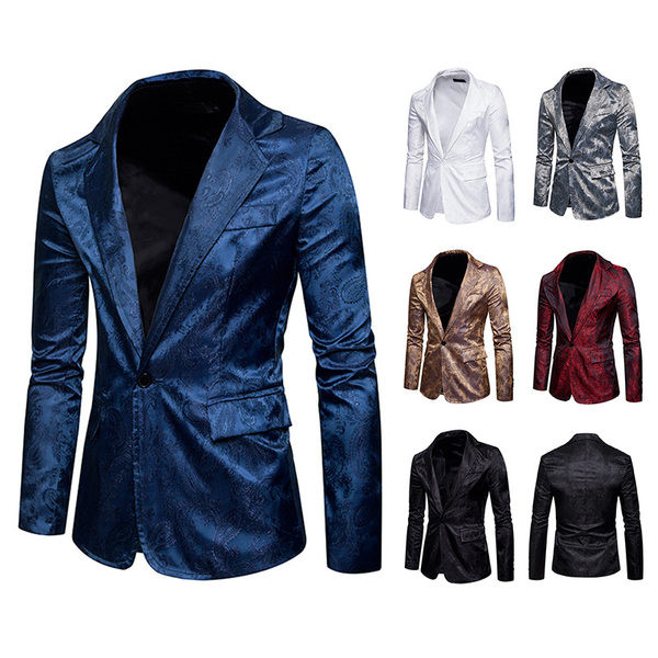 Stilīga vīriešu jaka ar piegulošu rakstu ar pogu