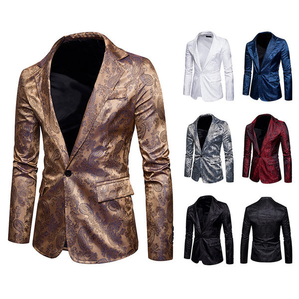 Stilīga vīriešu jaka ar piegulošu rakstu ar pogu