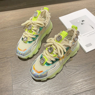 Adidasi de dama colorati decorati cu pietre