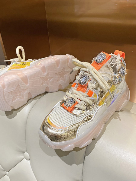 Adidasi de dama colorati decorati cu pietre