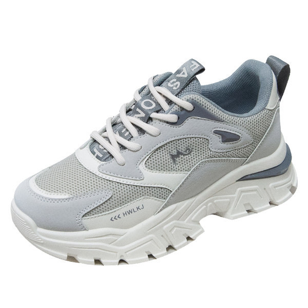 Ikdienas sieviešu kedas ar raupju zoli un mežģīnēm - pelēkas un baltas