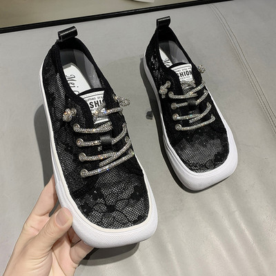 Jauna modeļa modernas mežģīņu kedas ar šņorēm