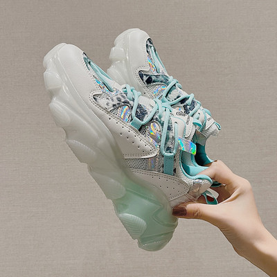 Sieviešu kedas ar silikona zoli un šņorēm trīs krāsās