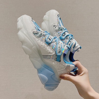 Sieviešu kedas ar silikona zoli un šņorēm trīs krāsās