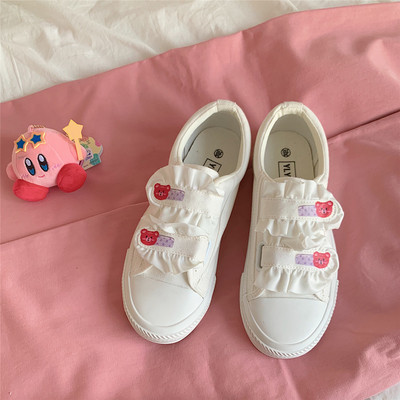 Sieviešu tekstila kedas ar velcro un lokām