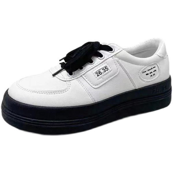 Sieviešu ikdienas kedas ar biezu mākslīgās ādas zoli