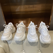 Sieviešu elpojošas kedas ar 6,5 cm platformu un dekorācijas akmeņiem