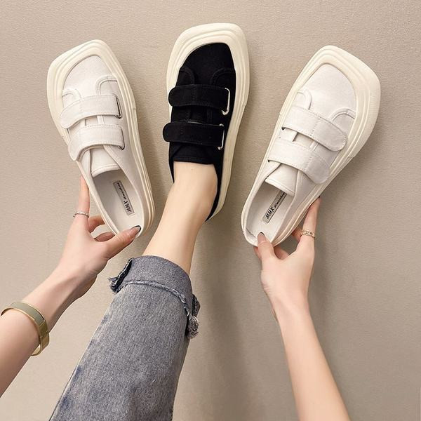 Ikdienas sieviešu audekla kedas ar uzlīmēm divās krāsās