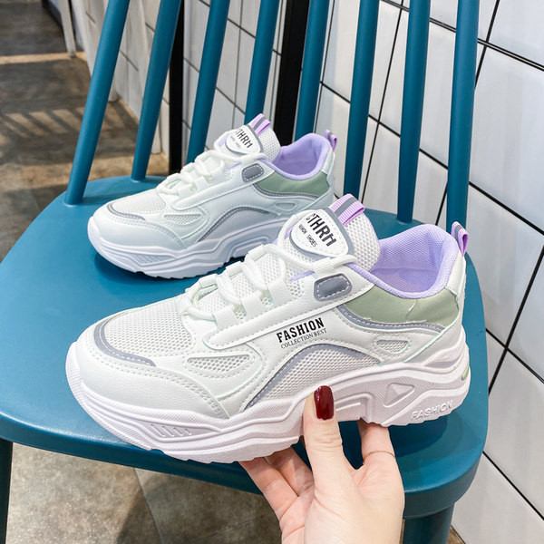 Jauns sieviešu ikdienas kedu modelis ar tīkliņiem - trīs krāsas