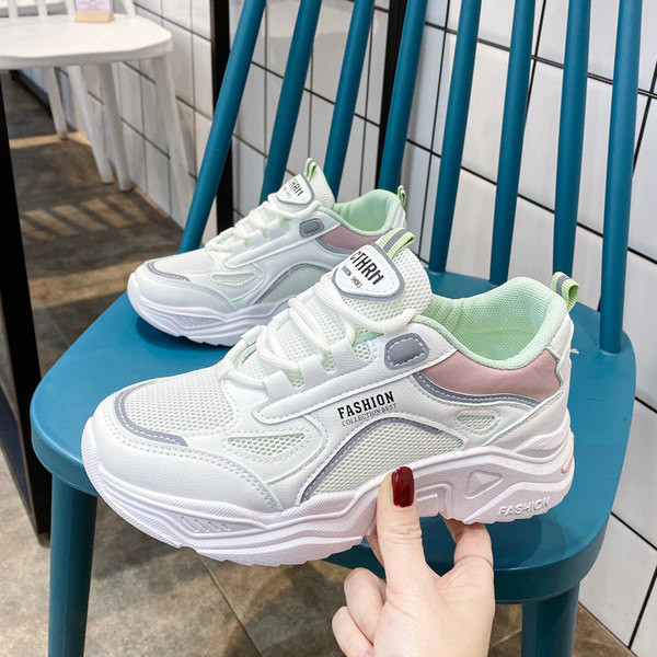 Jauns sieviešu ikdienas kedu modelis ar tīkliņiem - trīs krāsas